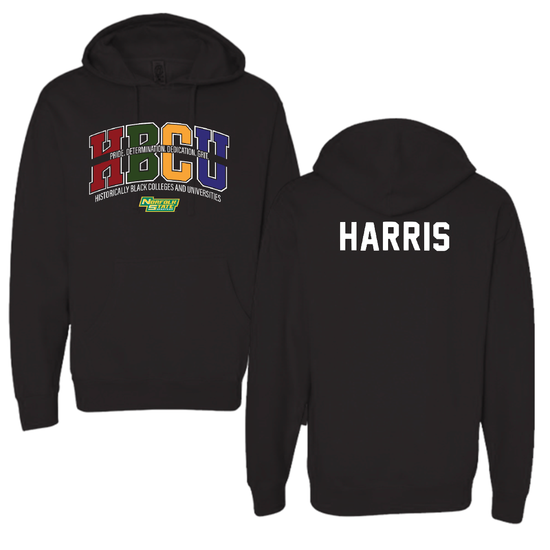 Norfolk State University TF and XC Black HBCU Hoodie - Armani Harris
