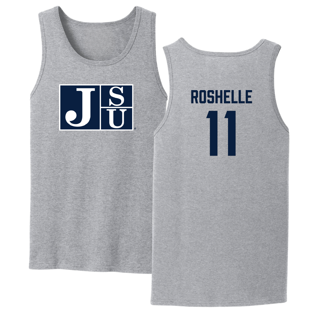 Jackson State University Basketball Sport Gray Tank Top - #11 Madison Roshelle