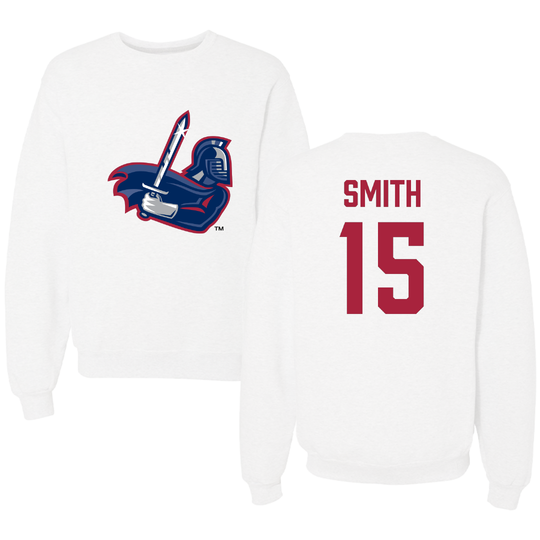 Sterling College Basketball White Crewneck - #15 Julian Smith