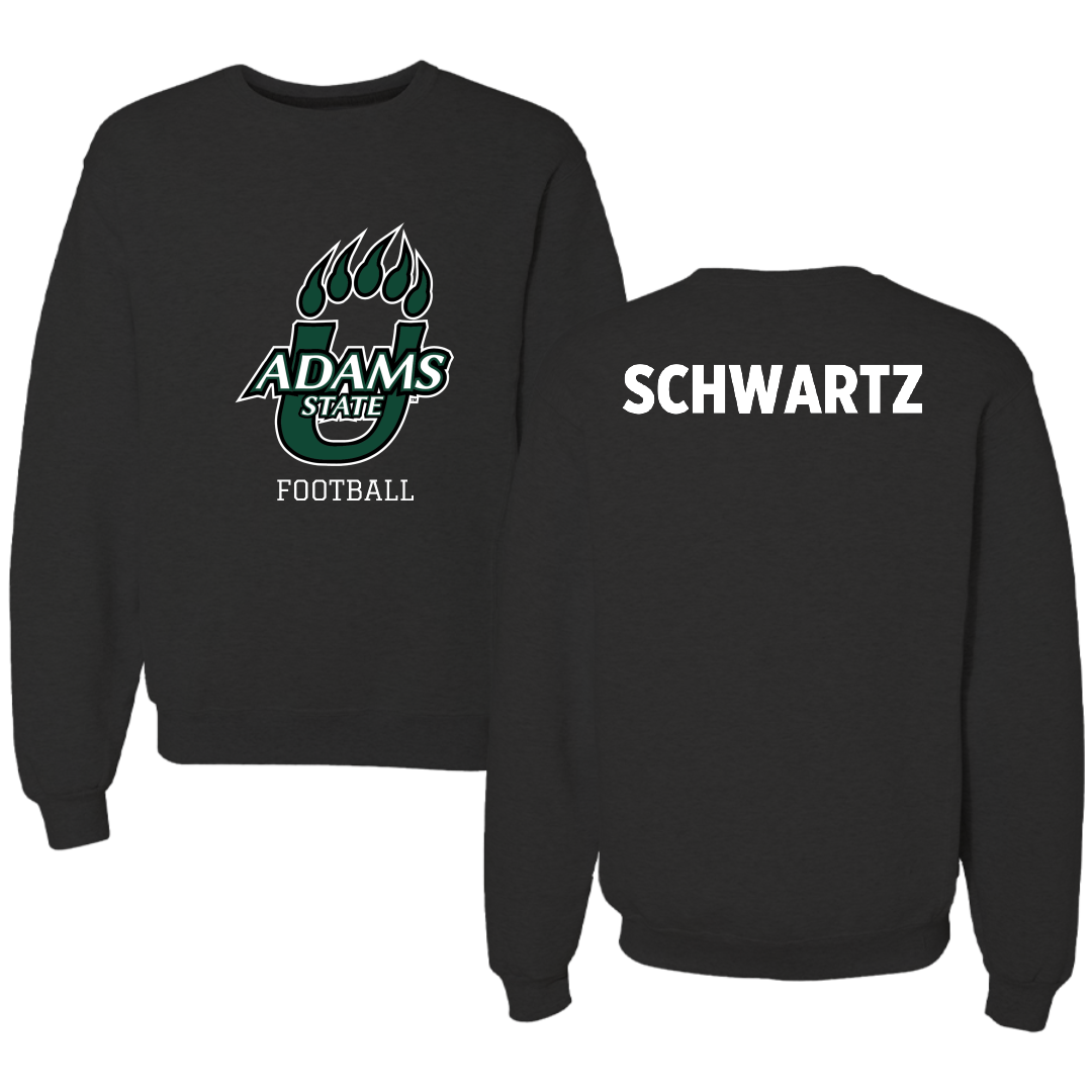 Adams State University Football Black State Crewneck - Jason Schwartz