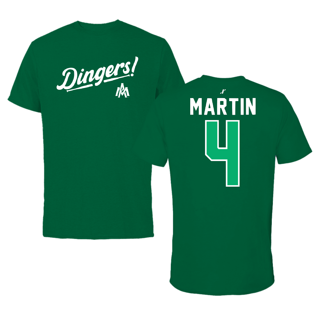 University of Arkansas-Monticello Softball Green Dingers Performance Tee - #4 Makenzie Martin