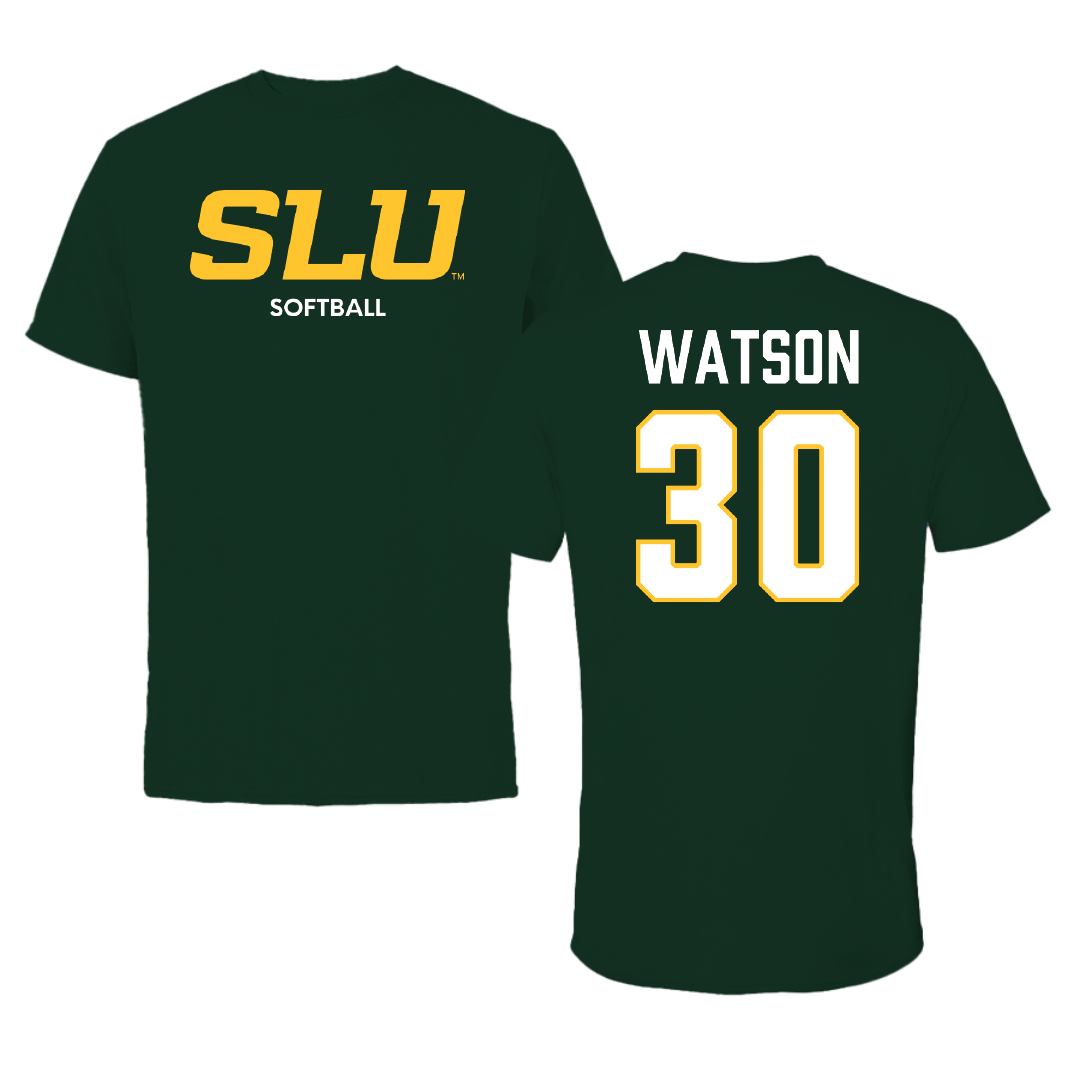 Southeastern Louisiana University Softball Forest Green Performance Tee - #30 Ka’Lyn Watson