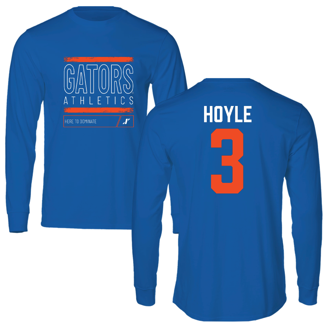 University of Florida Volleyball Blue Dominate Long Sleeve - #3 Emerson Hoyle