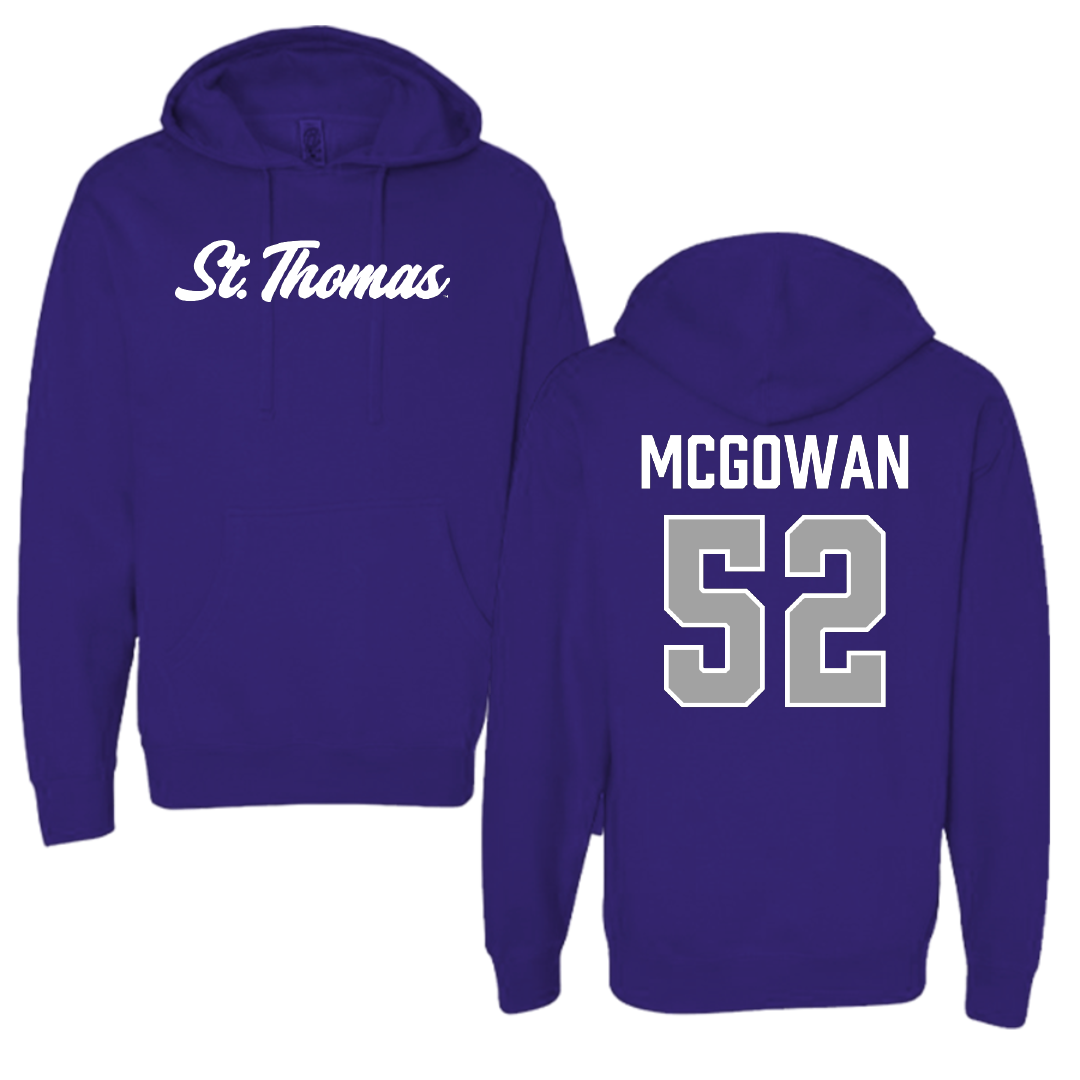 University of St. Thomas (Minnesota) Basketball Purple Hoodie - #52 Savannah McGowan