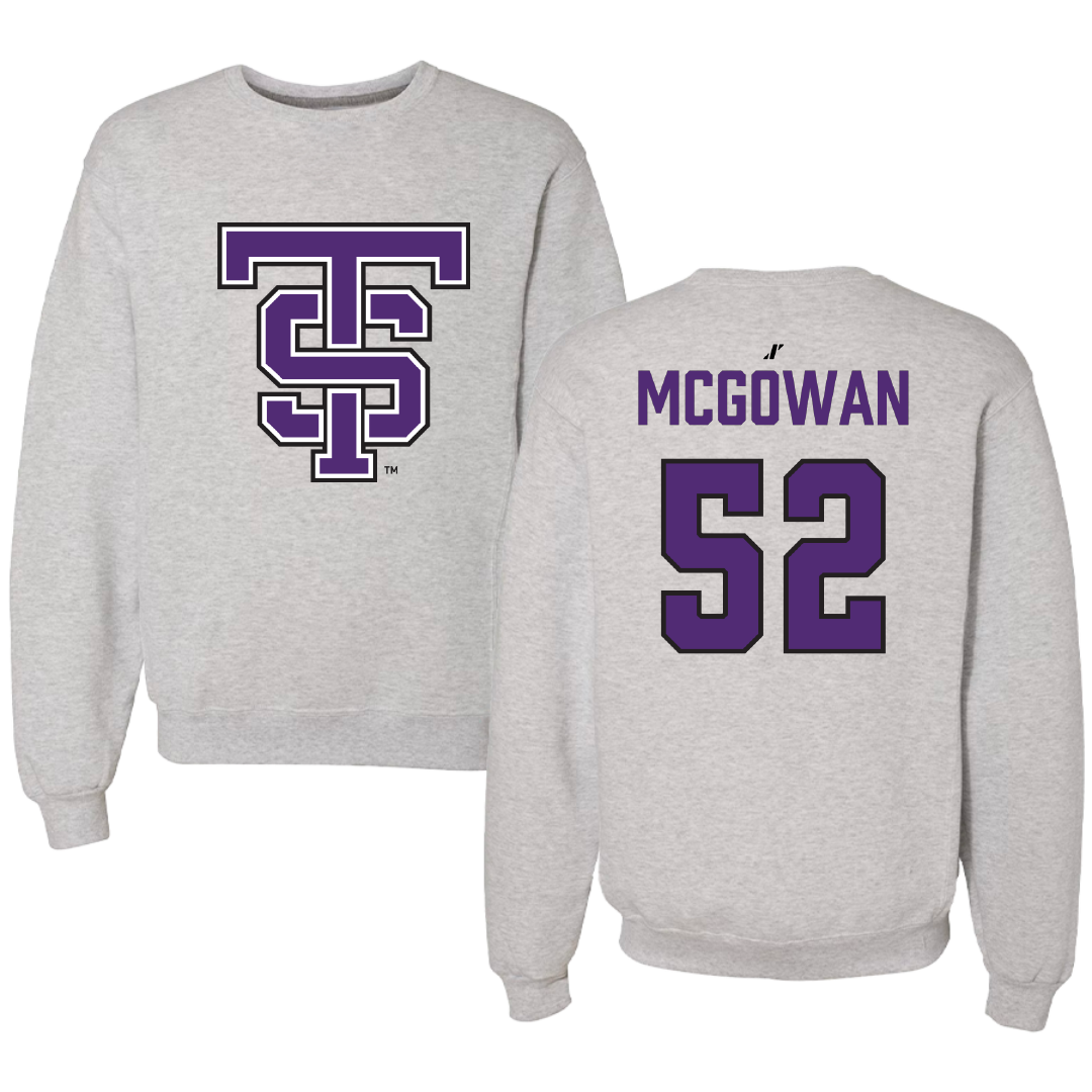 University of St. Thomas (Minnesota) Basketball Light Gray Crewneck - #52 Savannah McGowan