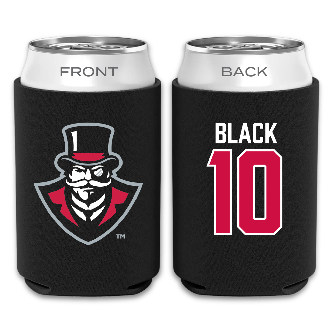 Austin Peay State University Basketball Black Can Cooler - #10 Harrison Black