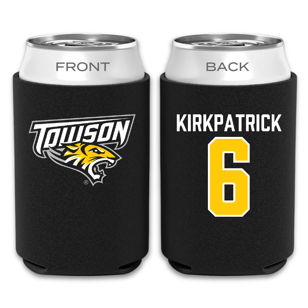 Towson University Soccer Black Can Cooler - #6 Emily Kirkpatrick