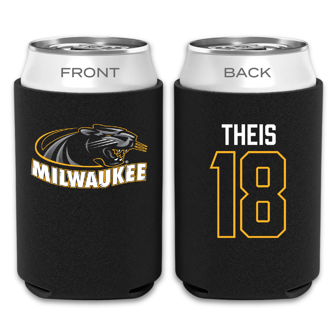 University of Wisconsin-Milwaukee Baseball Black Can Cooler - #18 Gavin Theis