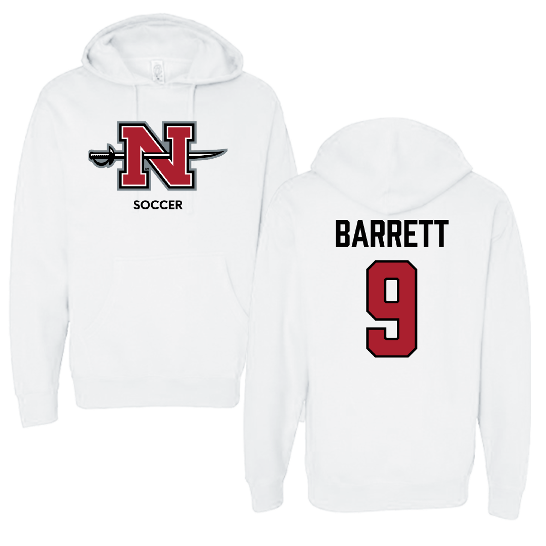 Nicholls State University Soccer (W) White Hoodie - #9 Koryn Barrett