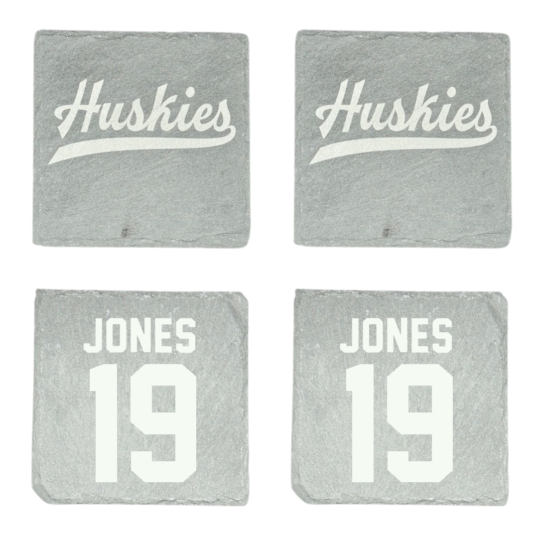 Houston Christian University Football Stone Coaster (4 Pack)  - #19 Zion Jones
