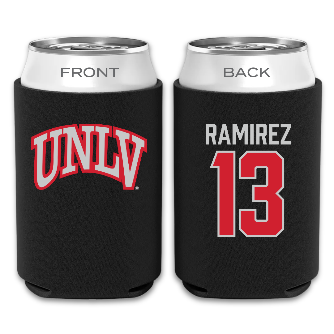 University of Nevada-Las Vegas Soccer Black Can Cooler - #13 Mallie Ramirez