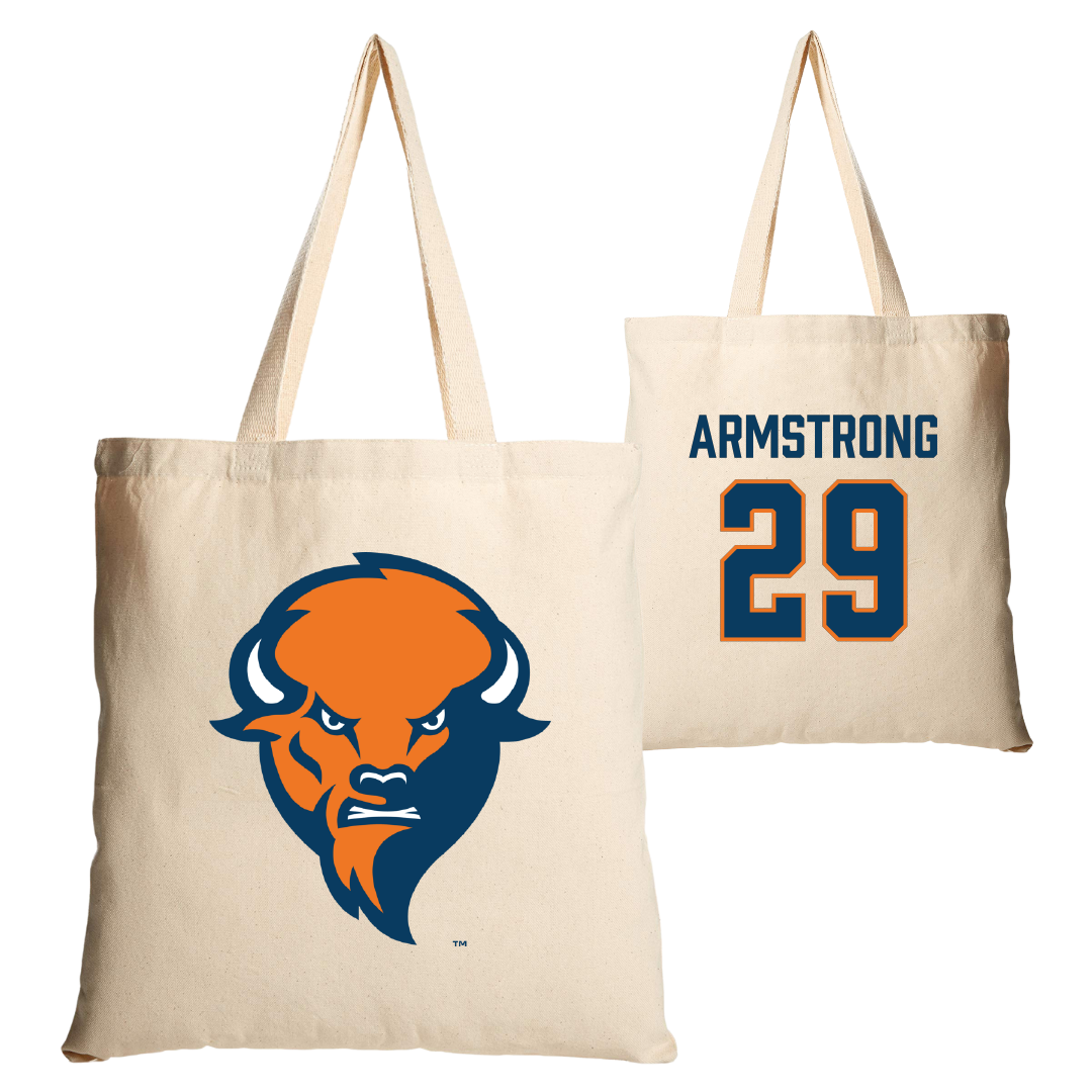 Bucknell University Lacrosse Tan Canvas Tote Bag - #29 Thomas Armstrong