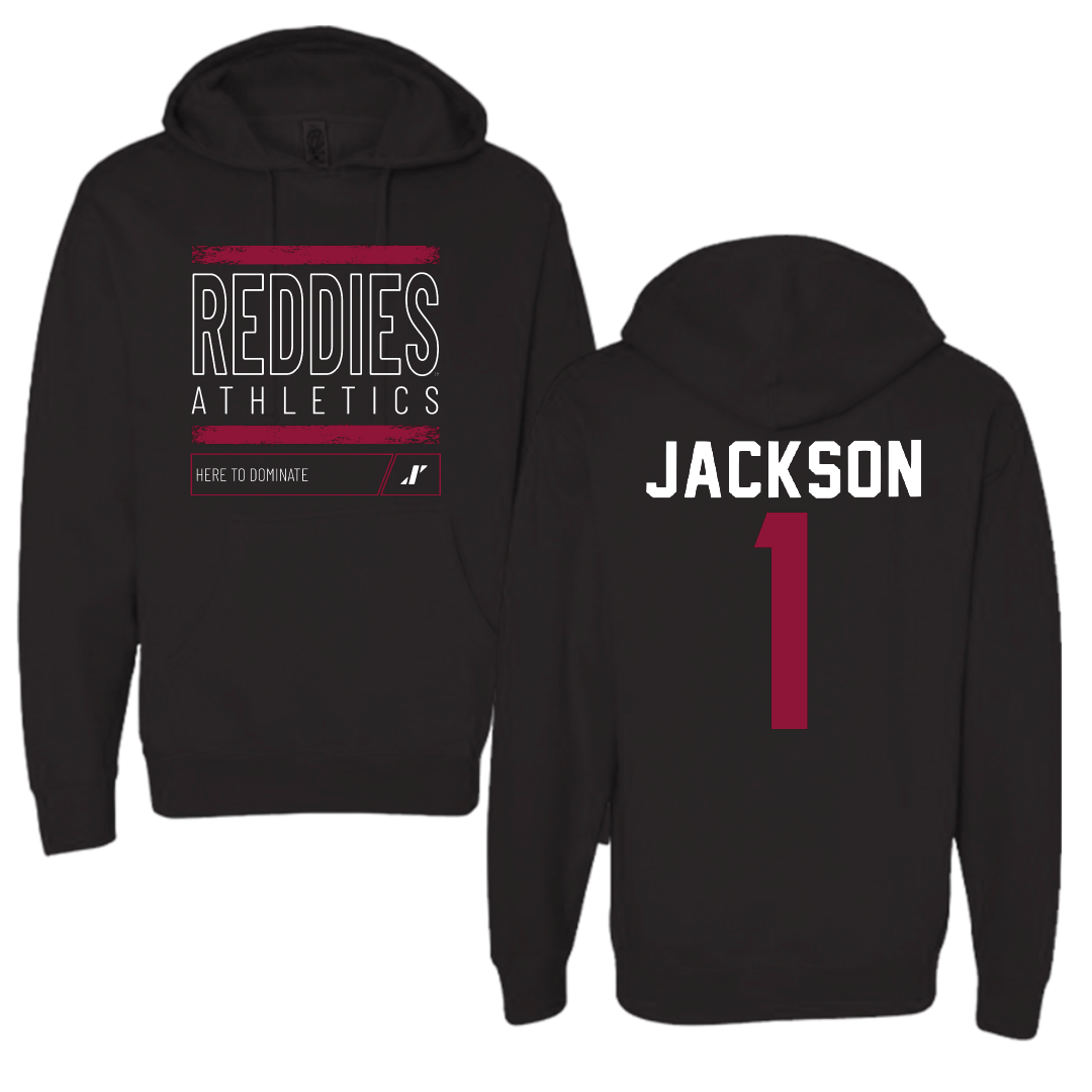Henderson State University Football Black Dominate Hoodie - #1 Timieone Jackson