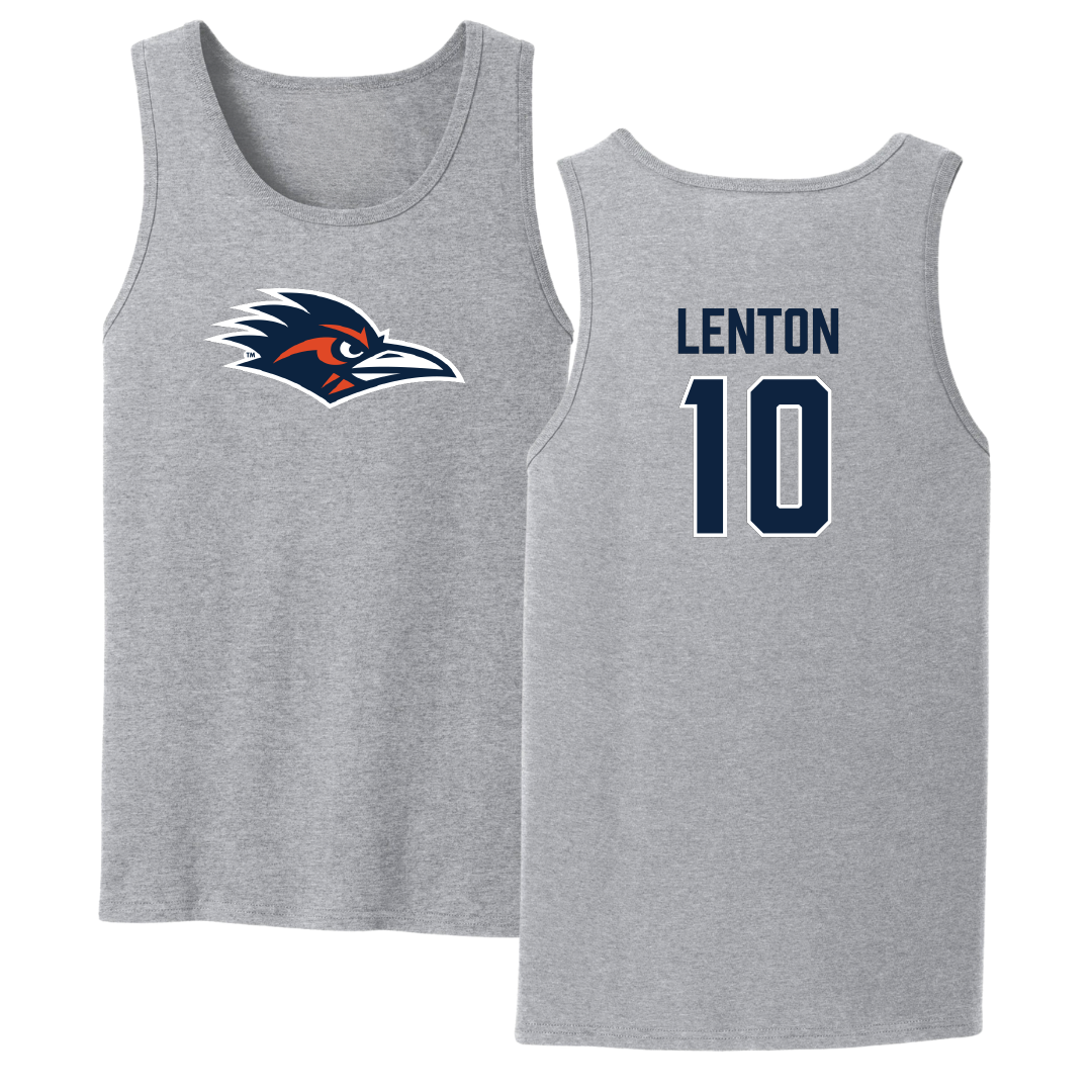 University of Texas at San Antonio Softball Sport Gray Tank Top - #10 Madison Lenton