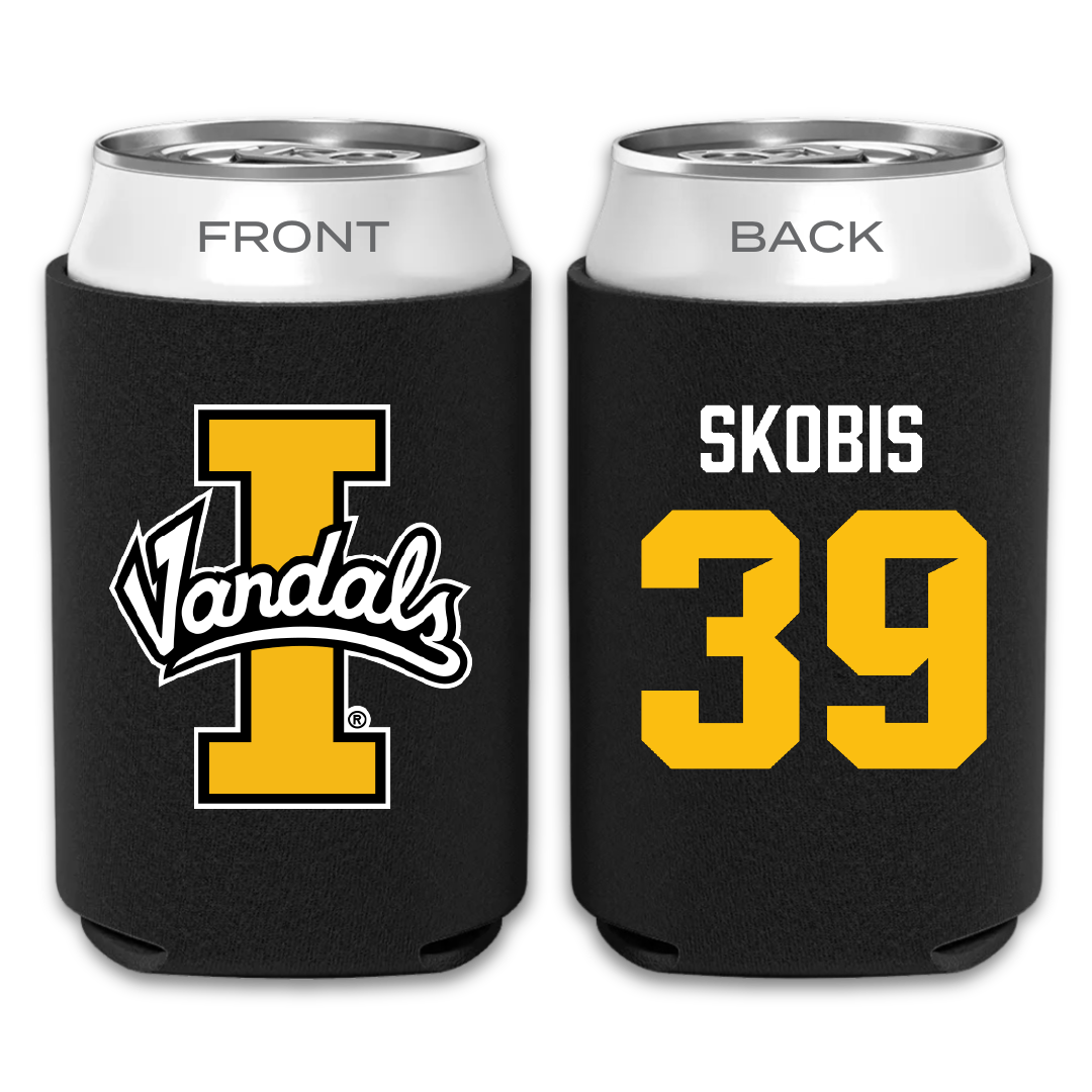 University of Idaho Football Black Can Cooler - #39 Jacob Skobis