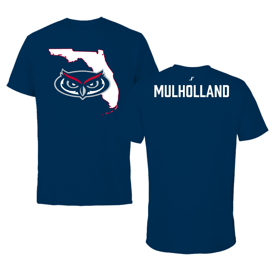 Florida Atlantic University Softball Navy State Performance Tee - McKenna Mulholland