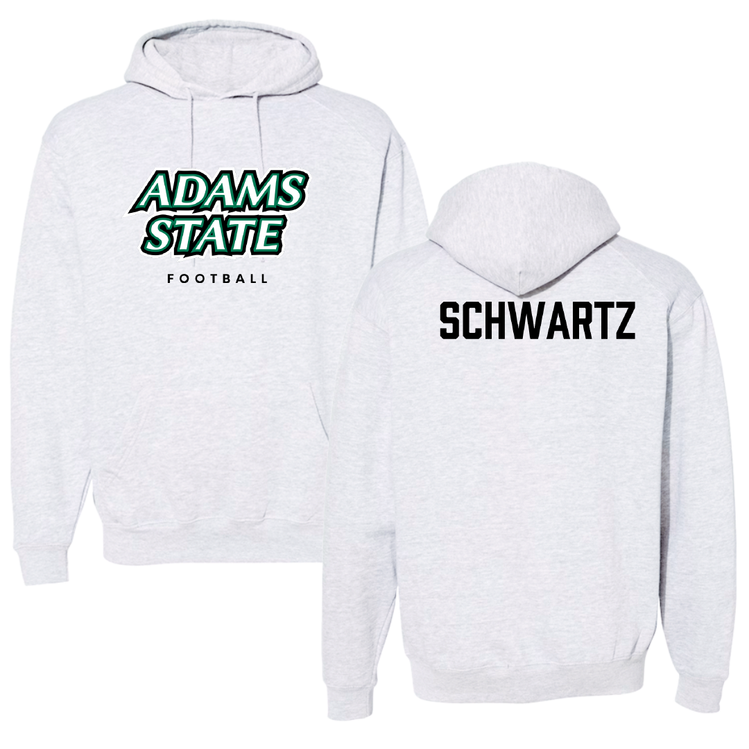 Adams State University Football Gray Block Hoodie - Jason Schwartz