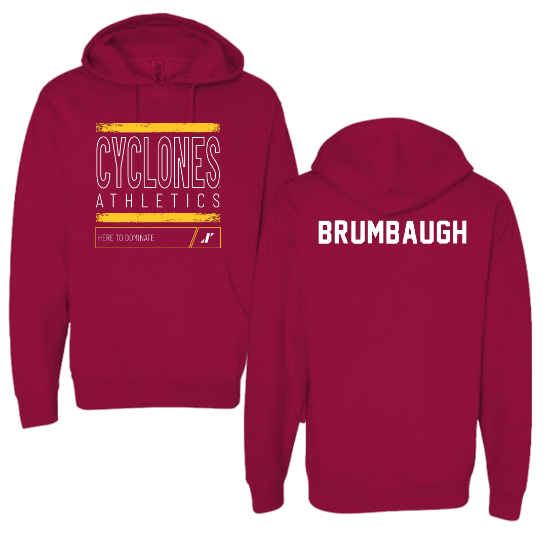 Iowa State University TF and XC Cardinal Dominate Hoodie - Jadan Brumbaugh