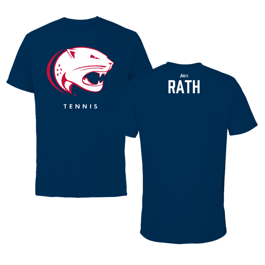 University of South Alabama Tennis Navy Performance Tee - Ava Rath