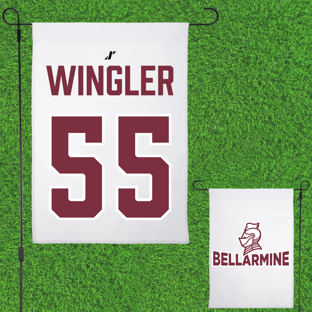 Bellarmine University Basketball (W) White Garden Flag - #55 Kendall Wingler