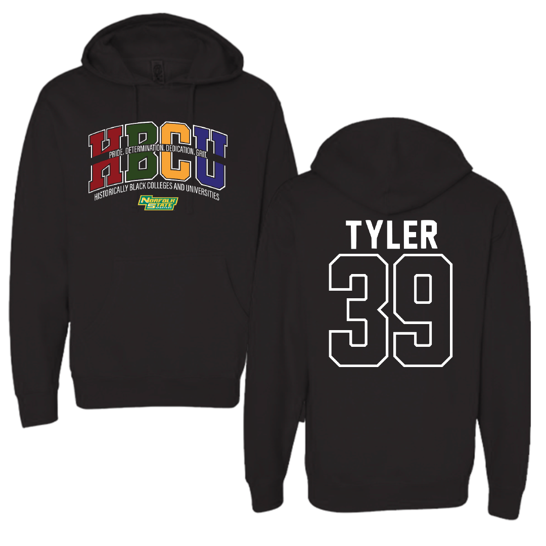 Norfolk State University Softball Black HBCU Hoodie - #39 Brierra Tyler