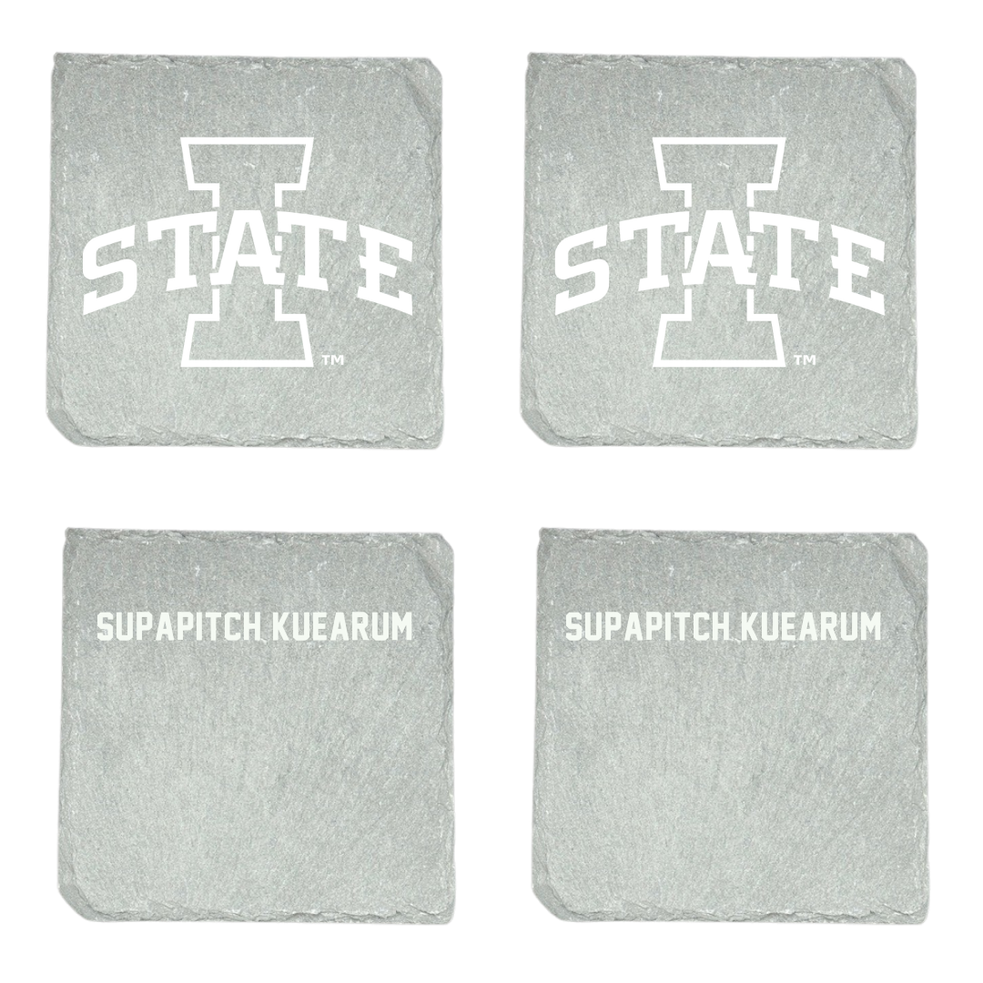 Iowa State University Tennis Stone Coaster (4 Pack)  - Anna Supapitch Kuearum