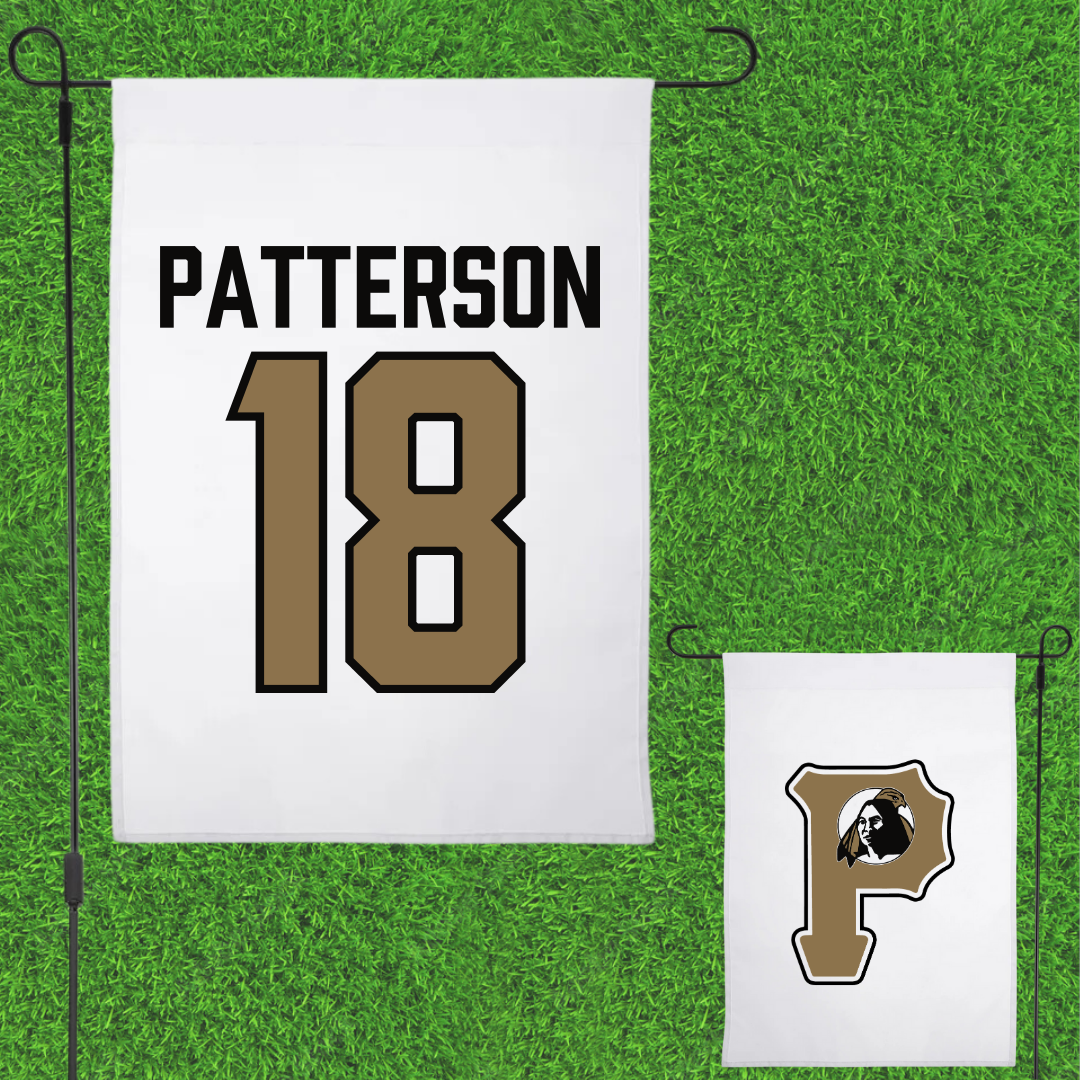 University of North Carolina at Pembroke Volleyball White Garden Flag - #18 Tyler Patterson