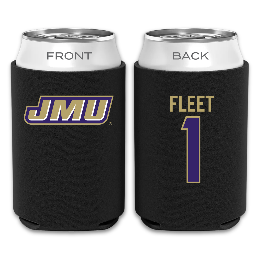 James Madison University Softball Black Can Cooler - #1 Kirsten Fleet