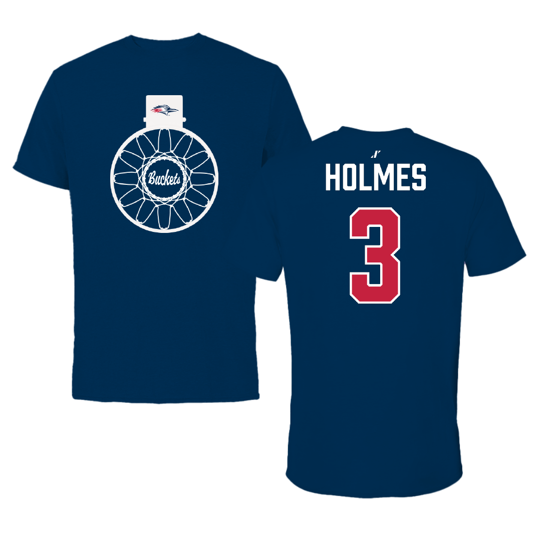 Metropolitan State University of Denver Basketball Navy Buckets Performance Tee - #3 Caden Holmes