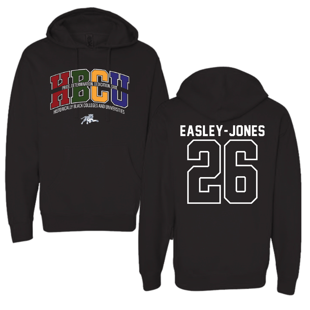 Jackson State University Football Black HBCU Hoodie - #26 Tavarious Easley-Jones