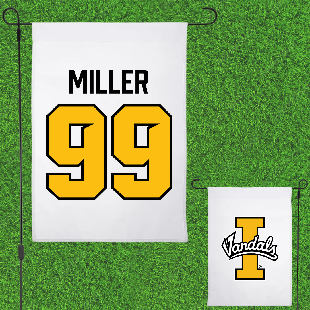 University of Idaho Football White Garden Flag - #99 Trevor Miller