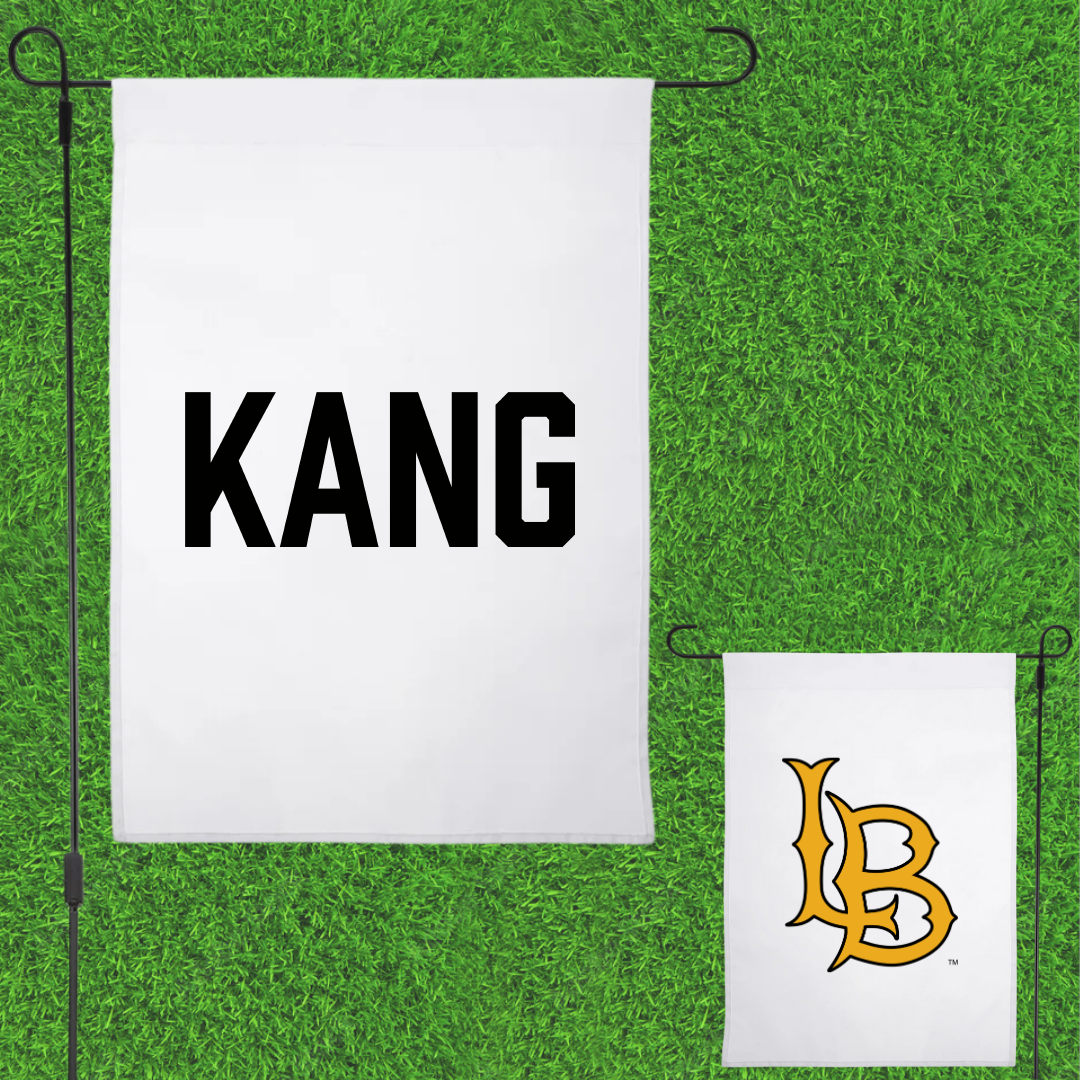 Long Beach State University Golf White Garden Flag - Emma Kang