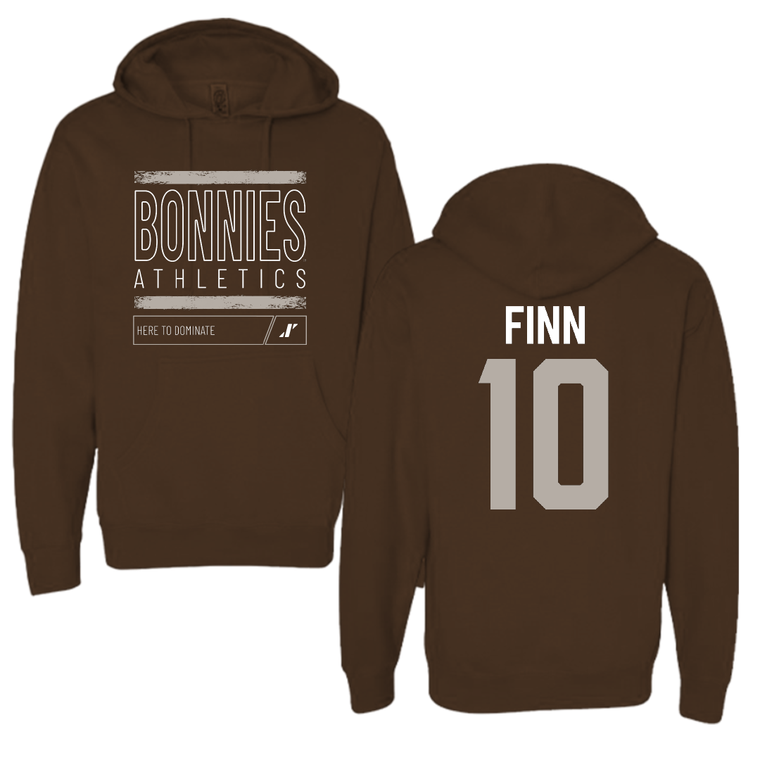 St. Bonaventure University Baseball Brown Dominate Hoodie - #10 Bobby Finn