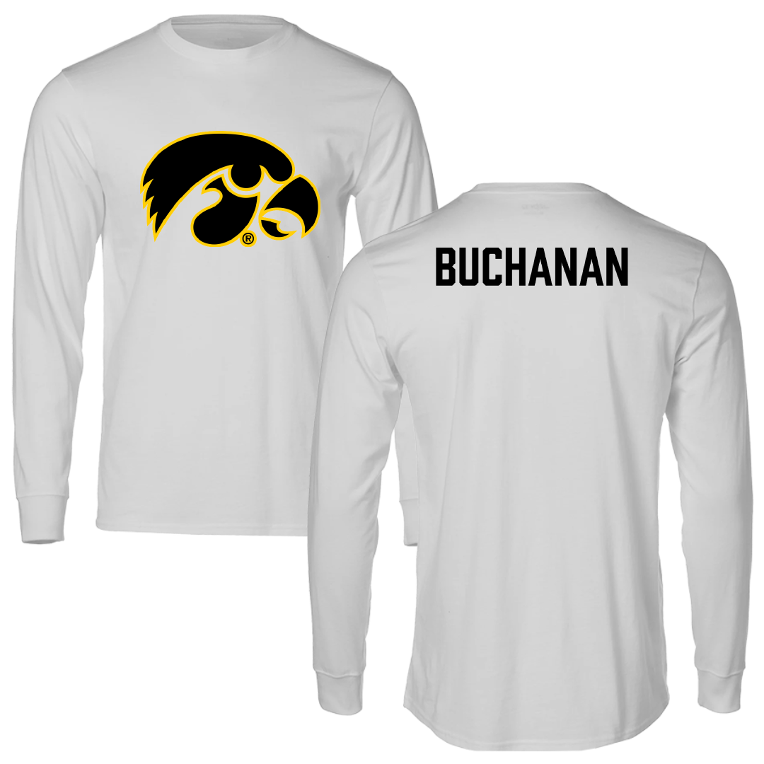 University of Iowa Wrestling Light Gray Long Sleeve - Stephen Buchanan