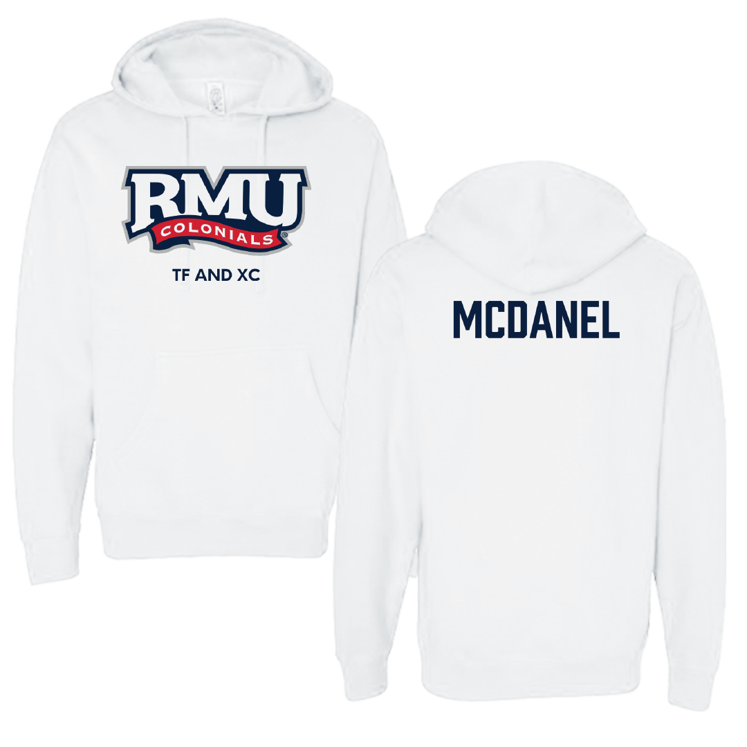 Robert Morris University TF and XC White Colonials Hoodie - Hannah McDanel