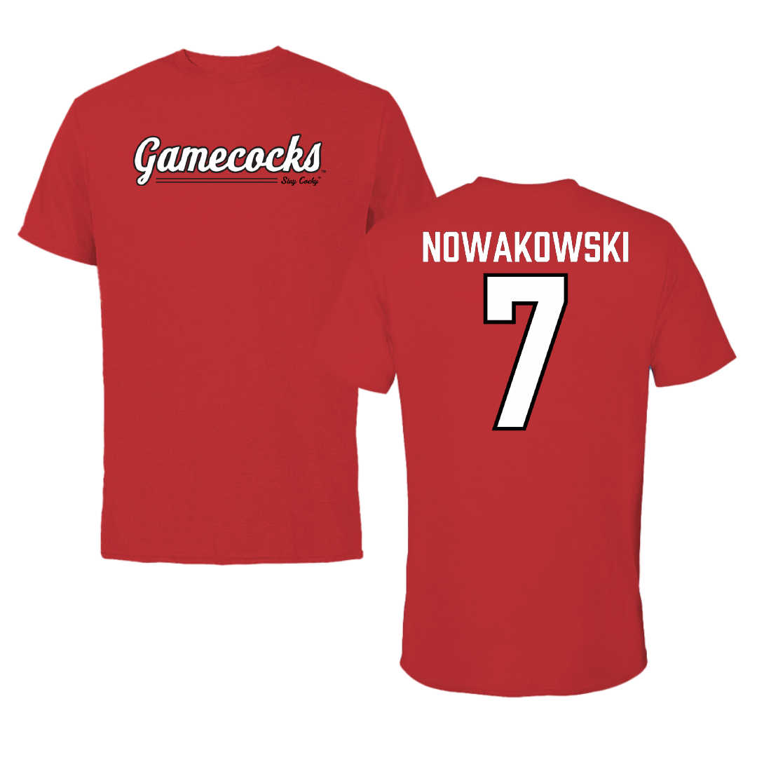 Jacksonville State University Softball Red General Tee - #7 Morgan Nowakowski