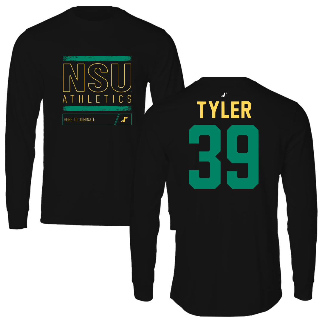 Norfolk State University Softball Black Dominate Performance Long Sleeve - #39 Brierra Tyler