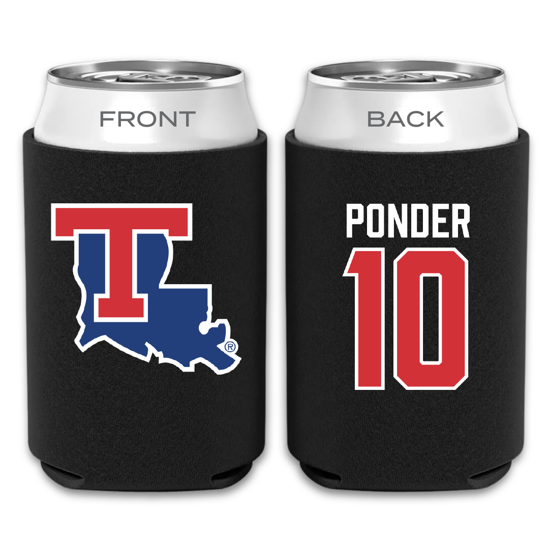Louisiana Tech University Basketball Black Can Cooler - #10 Ben Ponder