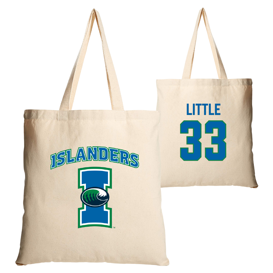Texas A&M University-Corpus Christi Volleyball Tan Canvas Tote Bag - #33 Tayah Little