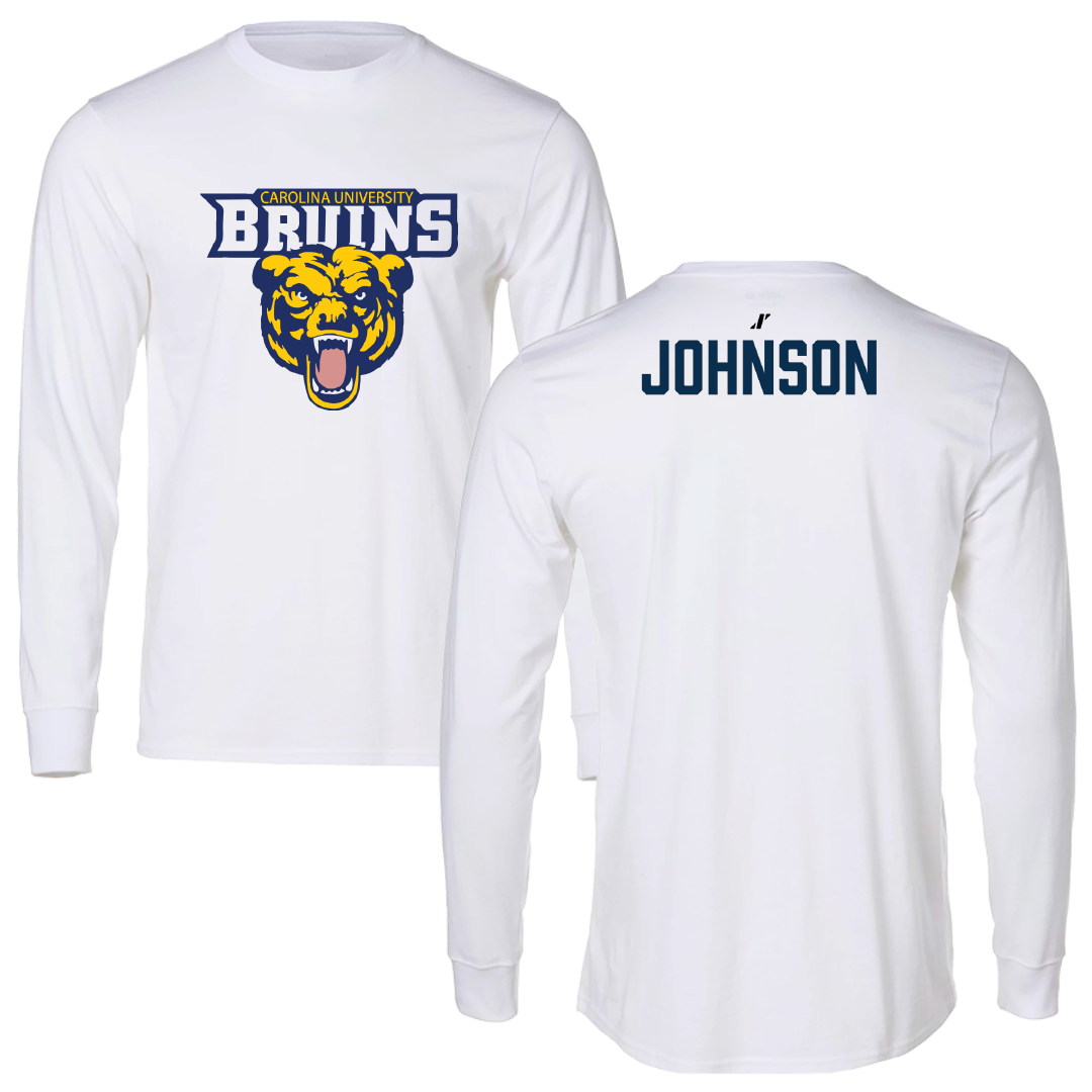 Carolina University Baseball White Performance Long Sleeve - Patrick Johnson