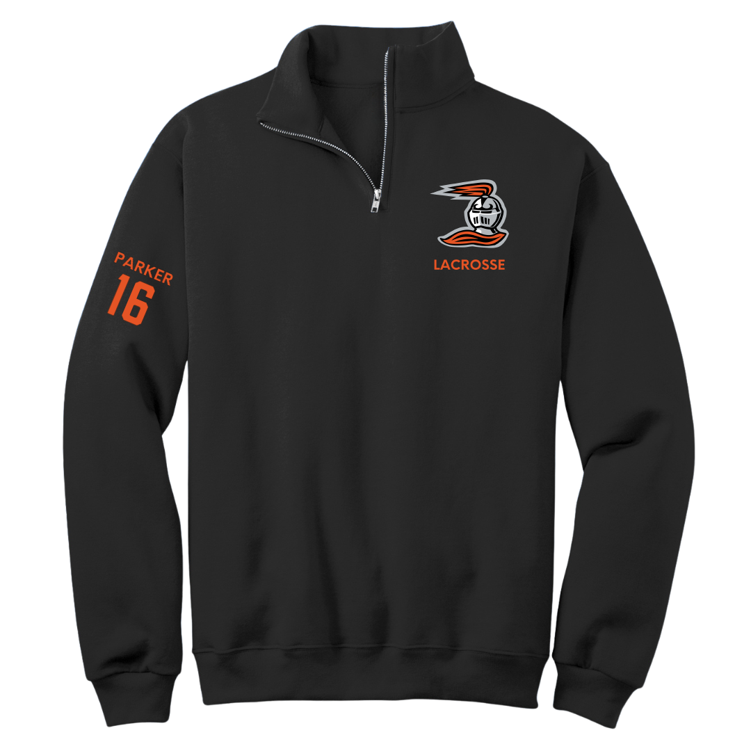 Heidelberg University Lacrosse (M) Black Quarter-Zip - #16 Colin Parker
