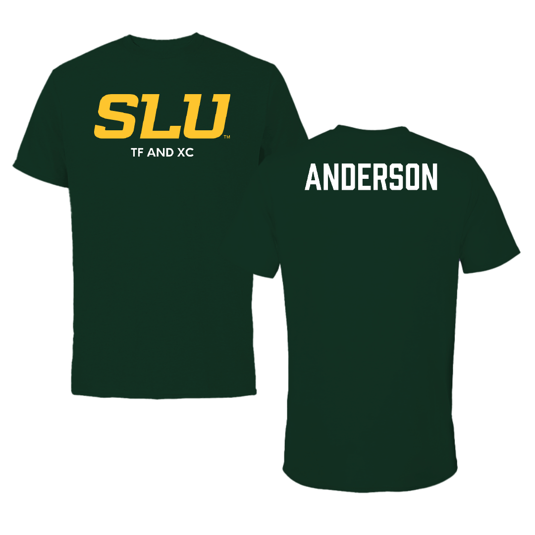 Southeastern Louisiana University TF and XC Forest Green Performance Tee - Kaylie Anderson