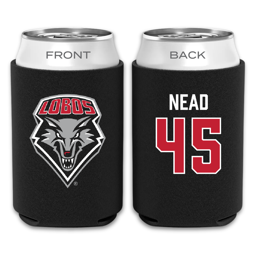 University of New Mexico Football Black Can Cooler - #45 Keayen Nead