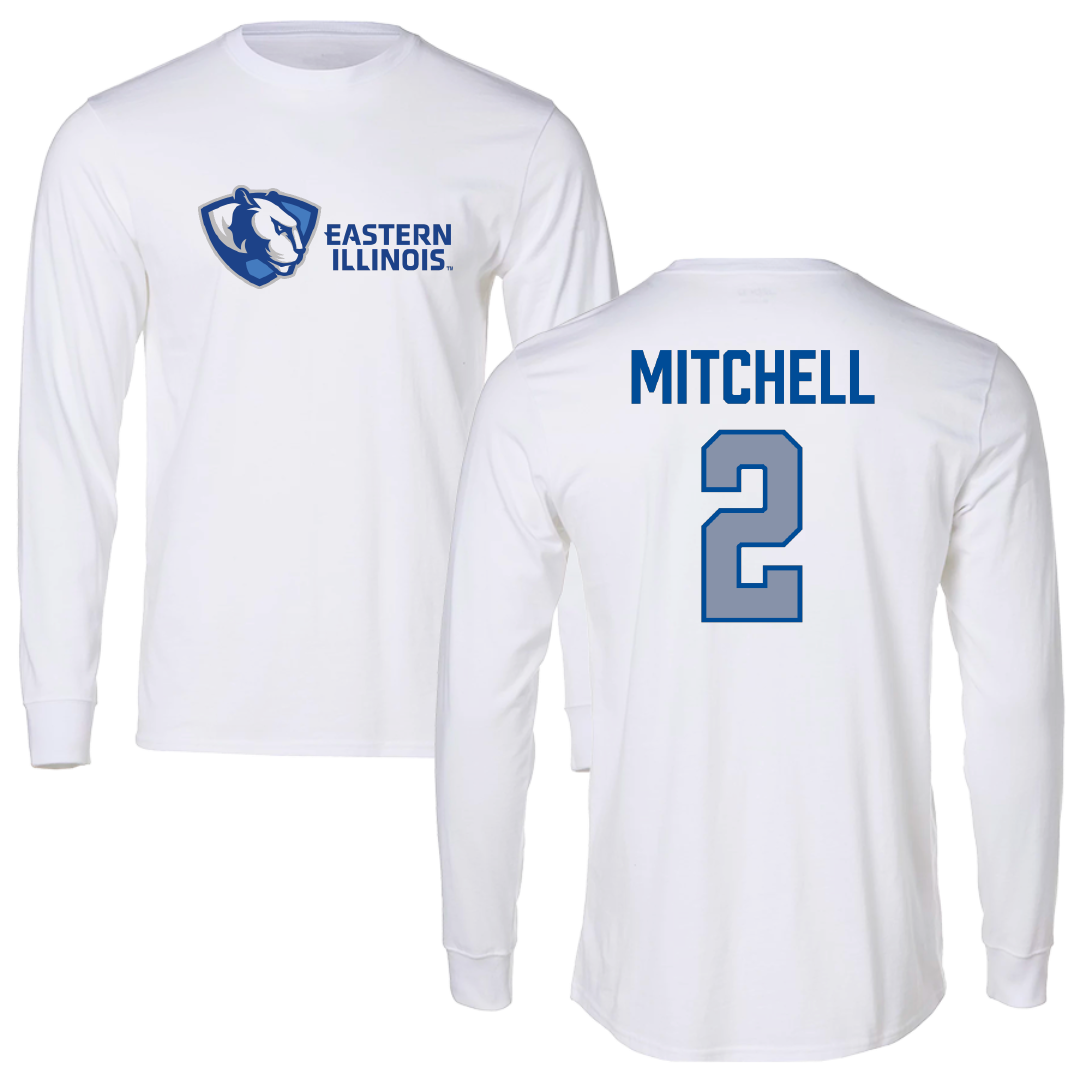 Eastern Illinois University Football White Long Sleeve - #2 Bruce Mitchell
