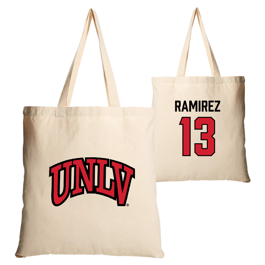 University of Nevada-Las Vegas Soccer Tan Canvas Tote Bag - #13 Mallie Ramirez