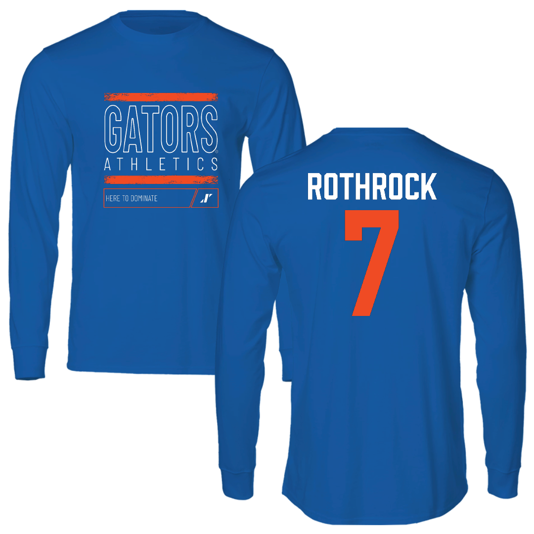 University of Florida Softball Blue Dominate Long Sleeve - #7 Keagan Rothrock