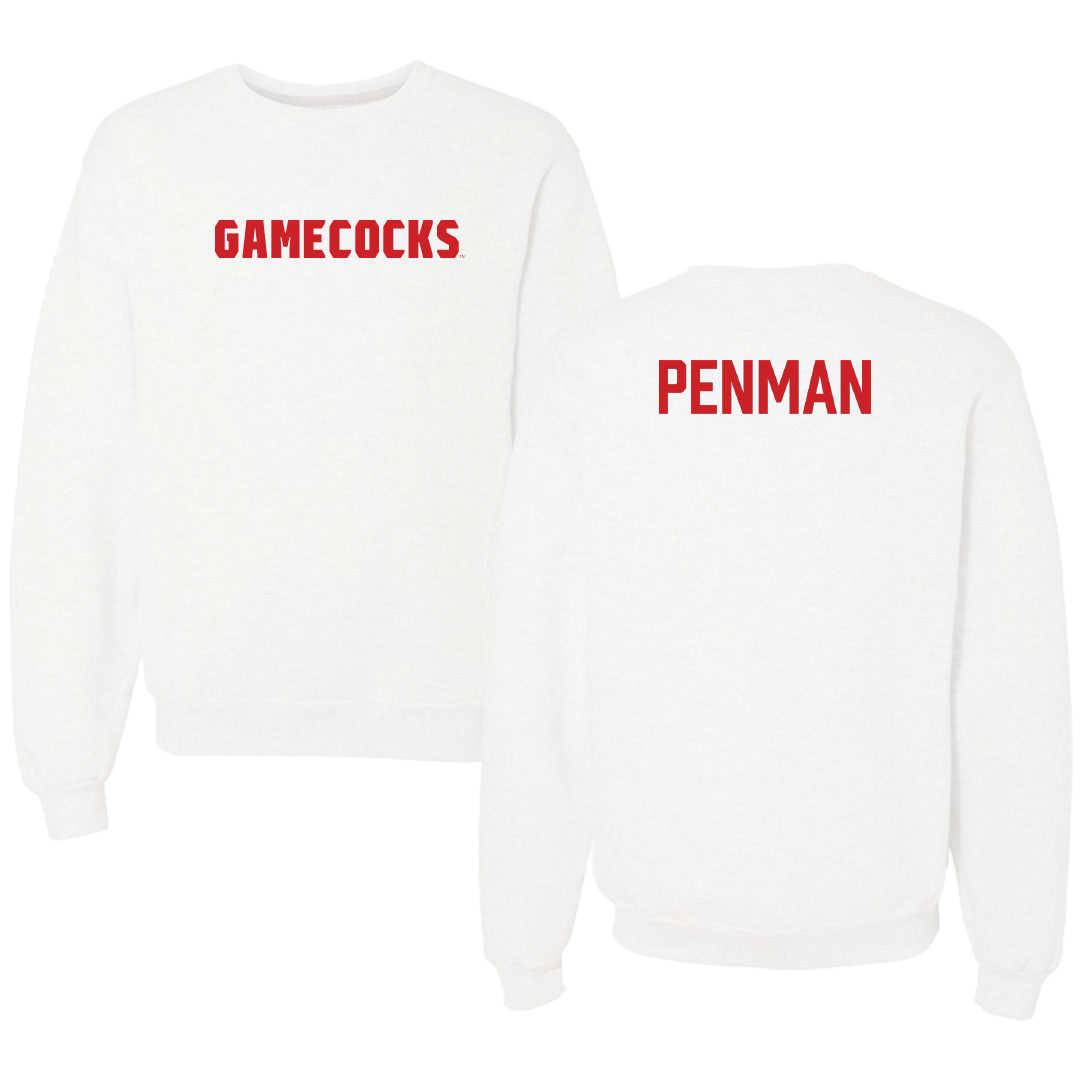 Jacksonville State University Tennis White Crewneck - Charlie Penman