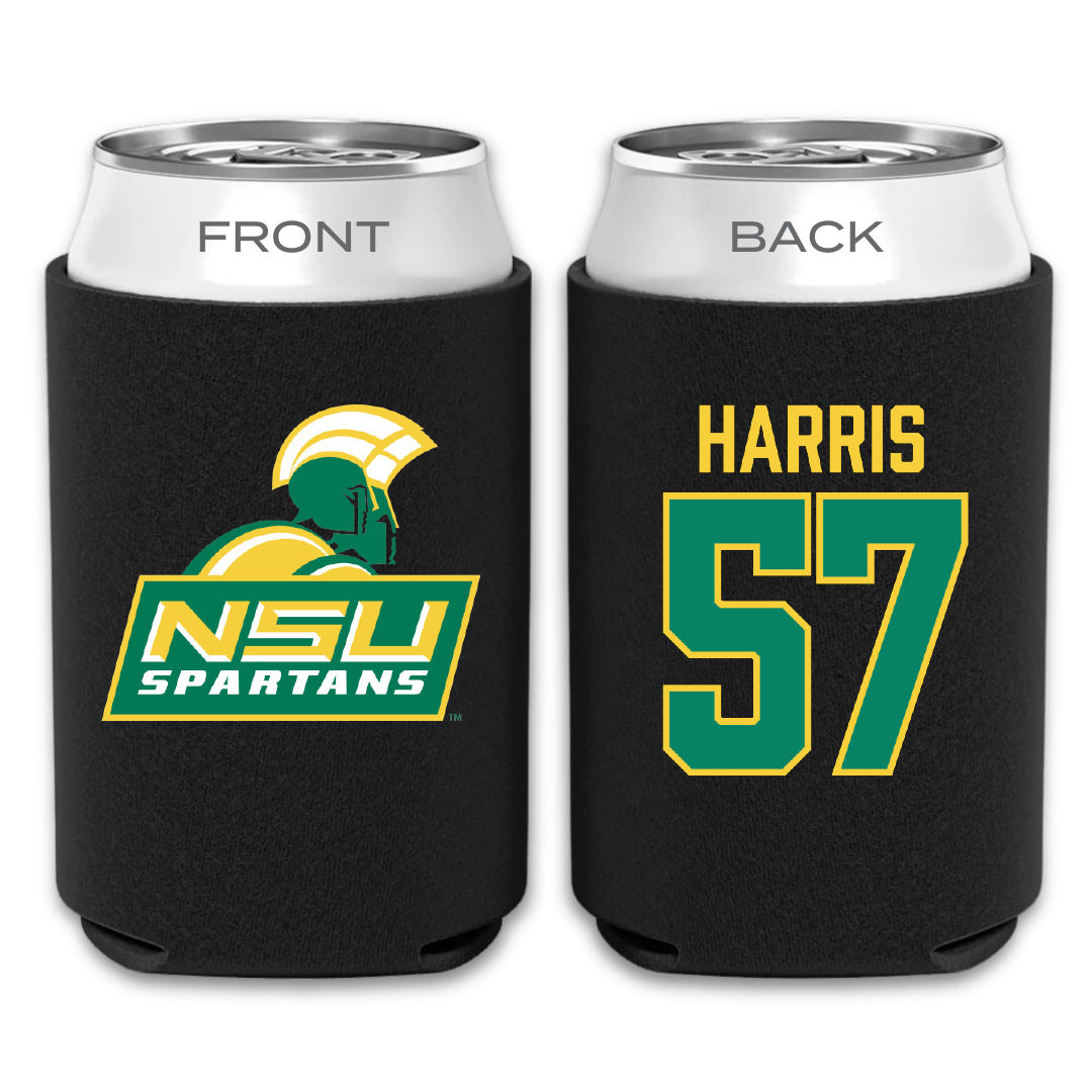 Norfolk State University Football Black Can Cooler - #57 Stewart Harris