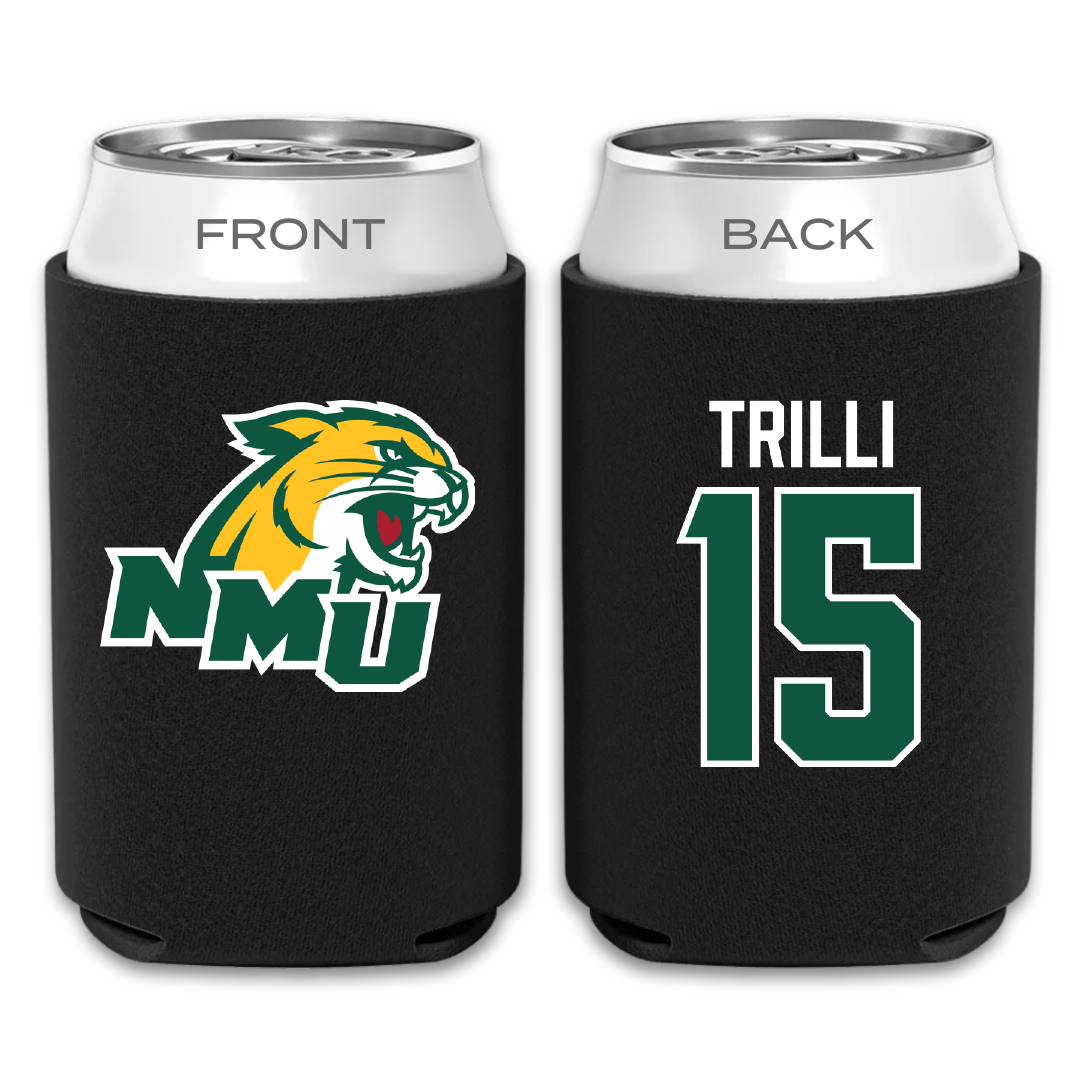 Northern Michigan University Basketball Black Can Cooler - #15 Brandon Trilli