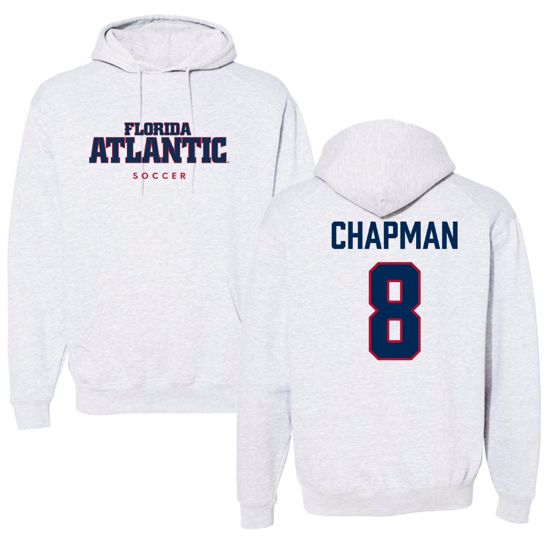 Florida Atlantic University Soccer Gray Hoodie - #8 Caleb Chapman